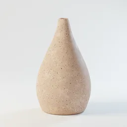 "Realistic 3D ceramic vase model designed for Blender with detailed texturing, perfect for virtual interior decoration."