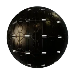 Glowing Neon Sci-Fi Black Metal