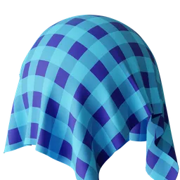 Procedurl Blue Plaid Fabric