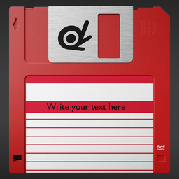 Floppy Disk - Red