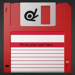 Floppy Disk - Red