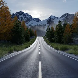 Rural Mountain Road Drive