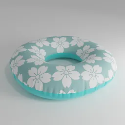 Inflatable swimming ring