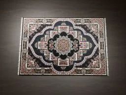 Detailed 3D Persian carpet model for Blender, showcasing intricate patterns and textures, suitable for interior scenes.