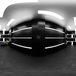 Car Studio HDRI Dark LED Tunnel