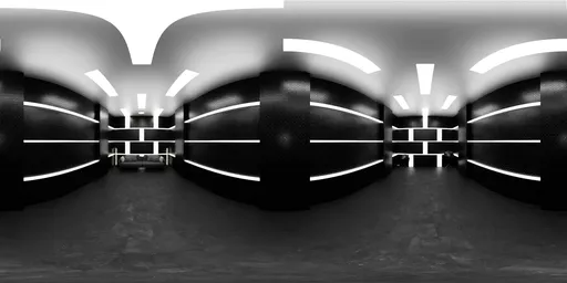 Car Studio HDRI Dark LED Tunnel