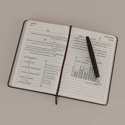 Minimalist Notebook with Pen