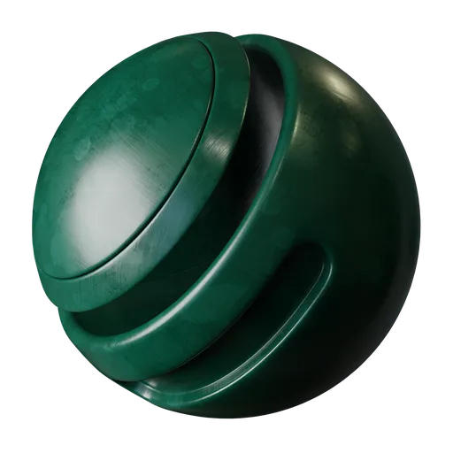 Dirty green plastic