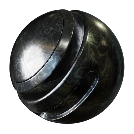 Polished Damascus Steel