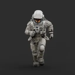 Astronaut Running Pose