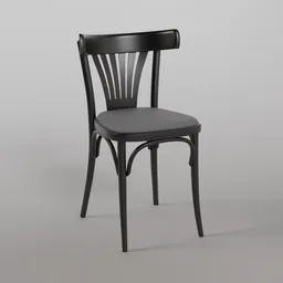 56 Chair B123 - Black Grain