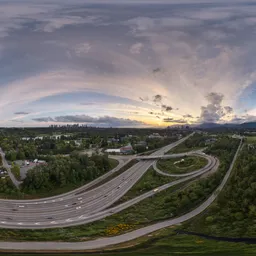 Sunset Twilight Cityscape