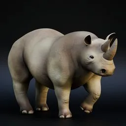 Rhinoceros (Rigged)