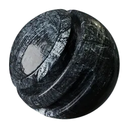 Scratched metal texture for Blender 3D, seamless 2K PBR rendering ready.