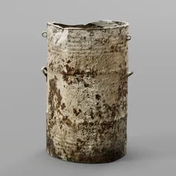 Rusty Metal Barrel