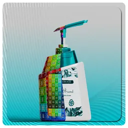Pump Bottle Liquid Soap Model