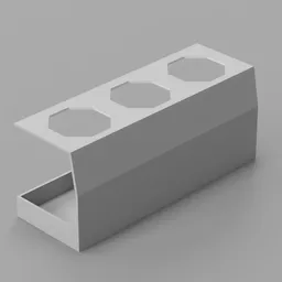 Low Poly Food Trailer Condiment Holder