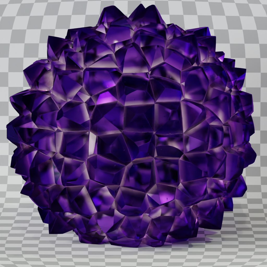 BlenderKit | Download The FREE Procedural Amethyst Material