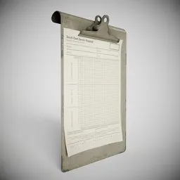 Vintage Hooked Period Clipboard