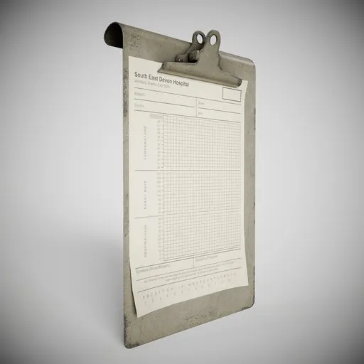 Vintage Hooked Period Clipboard
