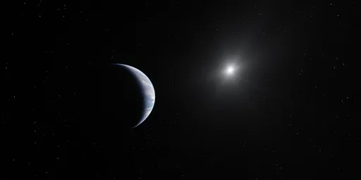 Sci-fi Planet in Space