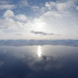 Aerial Landscape Cloudy Sky Day
