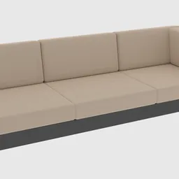 Low poly sofa sample