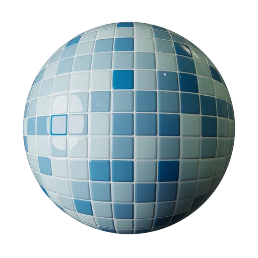 Pillowed Ceramic Mosaic Tiles