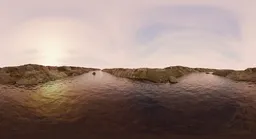 Sunset Rocky Shoreline