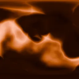 Orange Nebula in Deep Space