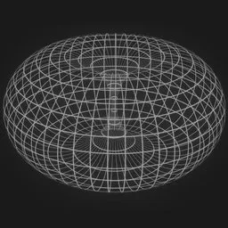Space-time grid looping animation