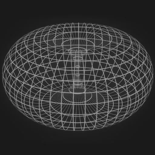 Space-time grid looping animation