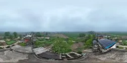 Old Village Building Housetop