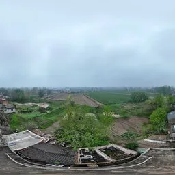 Old Village Building Housetop