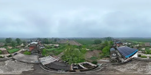 Old Village Building Housetop