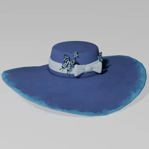 Butterfly Hat (Blue)