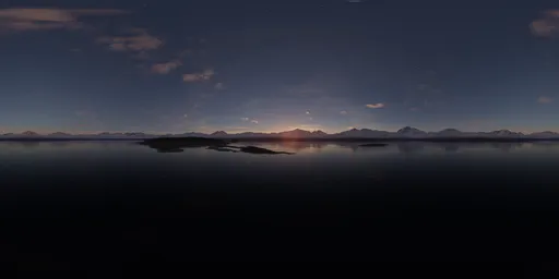 Twilight Sunset Mountain Lake