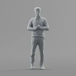 Lowpoly Male Standing