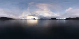 Cloudy Sunset Mountain Landscape