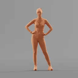 Lowpoly Female Standing