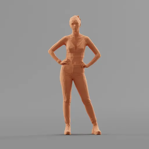 Lowpoly Female Standing