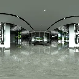 Black White Lighting Reception Hall