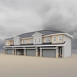 Block of 4 Terrace Houses....External