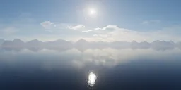 Sunny Cloudy Day Landscape