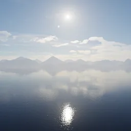 Sunny Cloudy Day Landscape