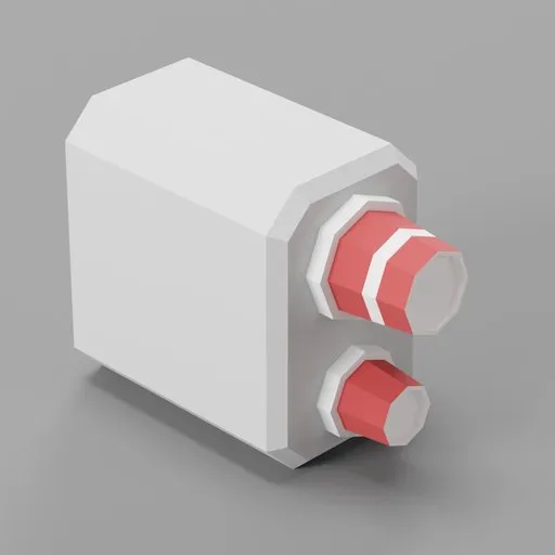 Low Poly Food Trailer Cup Dispenser
