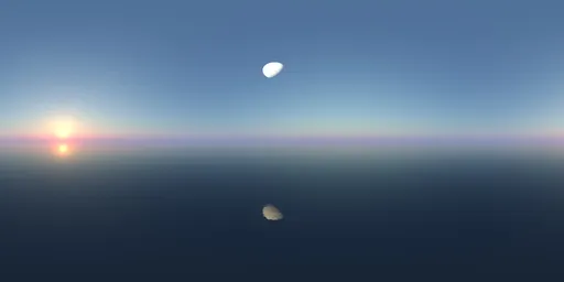 Twilight with the moon