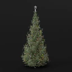 Christmas Tree Decorated Adult