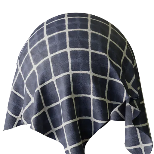 Geometric Blue Jacquard