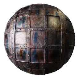 Metal Rivets Pink Panels